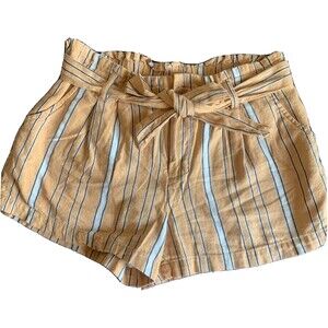 BeBop Striped Belted Shorts Size L